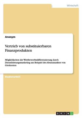 Book cover for Vertrieb von substituierbaren Finanzprodukten