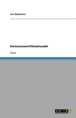 Book cover for Emissionszertifikatehandel