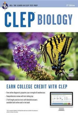 Cover of CLEP Biology Book + Online