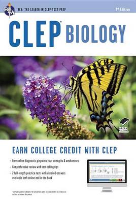 Book cover for CLEP Biology Book + Online