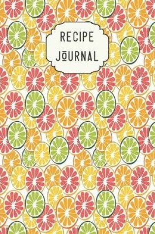 Cover of recipe journal