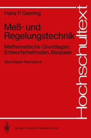 Cover of Mea- Und Regelungstechnik