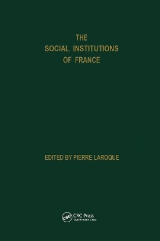 Cover of Social Institutions Of France