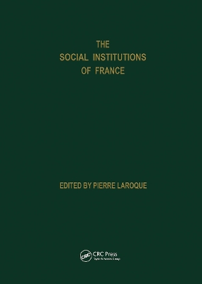 Book cover for Social Institutions Of France