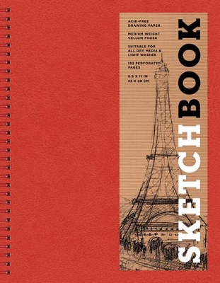 Book cover for Sketchbook (Basic Large Spiral Red)