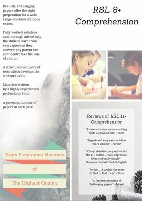 Book cover for RSL 8+ Comprehension