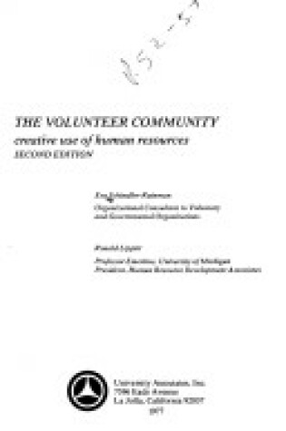Cover of Volunteer Community