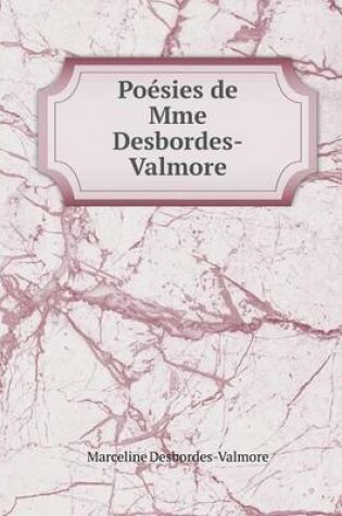 Cover of Poésies de Mme Desbordes-Valmore