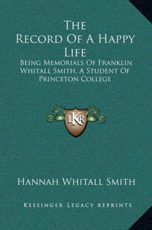 Cover of The Record of a Happy Life