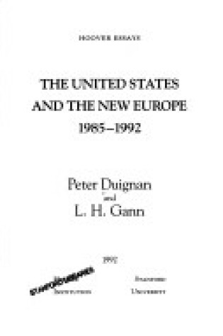 Cover of U.S. and the New Europe, 1985-1992