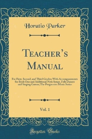 Cover of Teacher's Manual, Vol. 1