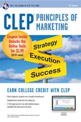 Cover of CLEP(R) Principles of Marketing Book + Online