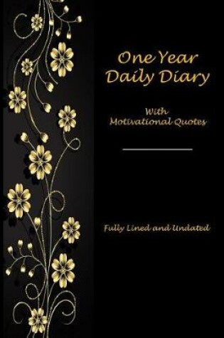 Cover of One Year Daily Diary with Motivational Quotes