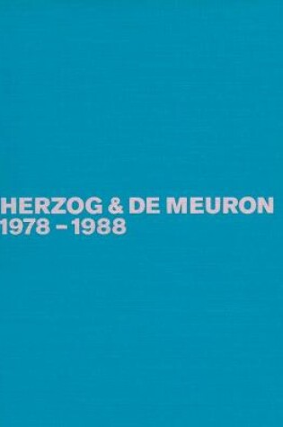 Cover of Herzog & de Meuron 1978-1988