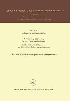 Book cover for UEber Die Sulfatbestandigkeit Von Zementmoertel