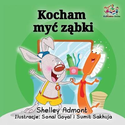 Book cover for I Love to Brush My Teeth (Polish language)