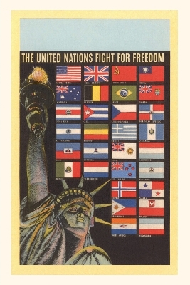 Cover of Vintage Journal Statue of Liberty, UN Flags, New York City