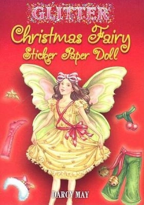 Book cover for Glitter Christmas Fairy Sticker Paper Doll