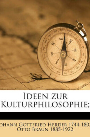 Cover of Ideen Zur Kulturphilosophie;