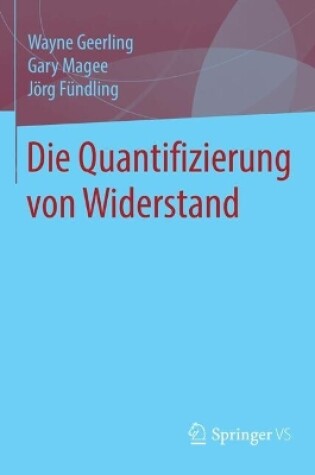 Cover of Die Quantifizierung von Widerstand