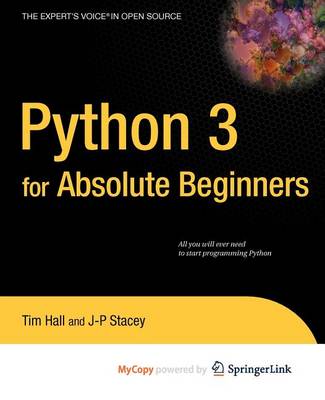 Book cover for Python 3 for Absolute Beginners