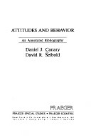 Cover of Attitude and Behaviour