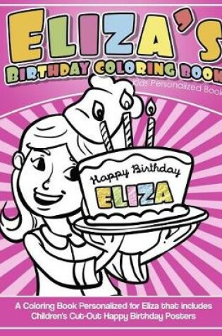 Cover of Eliza's Birthday Coloring Book Kids Personalized Books