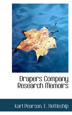 Book cover for Drapers Company Research Memoirs