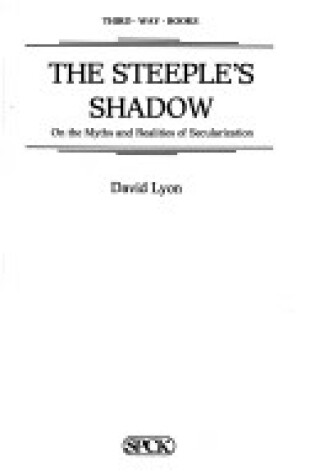 Cover of The Steeple's Shadow