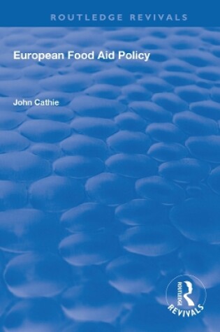 Cover of European Food Aid Policy