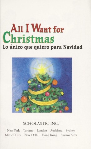 Book cover for All I Want for Christmas =