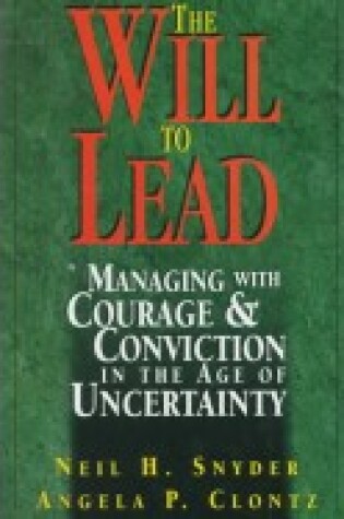 Cover of Will to Lead