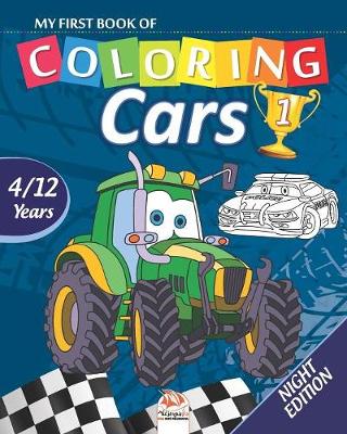 Book cover for My first book of coloring - cars 1 - Night edition