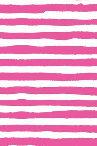 Cover of Dark Pink Stripes Notebook 8*10