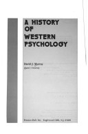 Book cover for History of Western Psychology