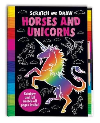 Book cover for Scratch and Draw Horses and Unicorns