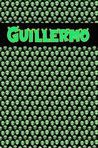 Cover of 120 Page Handwriting Practice Book with Green Alien Cover Guillermo