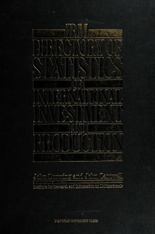 Cover of Directory of Statistics of International Investment and Production