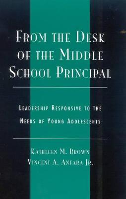 Book cover for From the Desk of the Middle School Principal