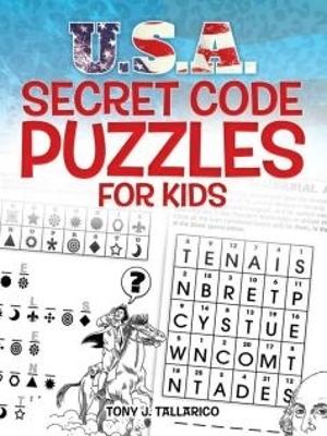 Book cover for U.S.A. Secret Code Puzzles for Kids