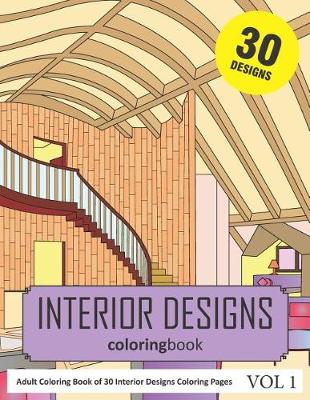 Book cover for Interior Designs Coloring Book