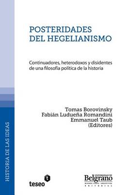 Book cover for Posteridades del hegelianismo