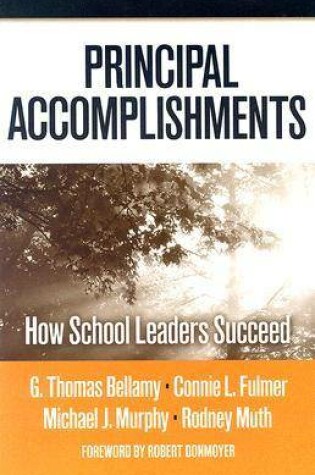 Cover of Principal Accomplishments
