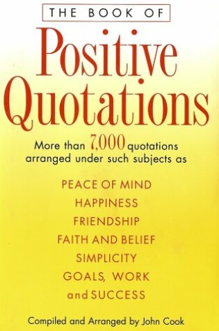 Cover of The Book of Positive Quotations