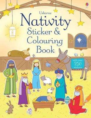 Book cover for Nativity Sticker and Colouring Book