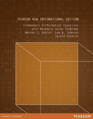 Book cover for Elementary Differential Equations with Boundary Value Problems: Pearson New International Edition