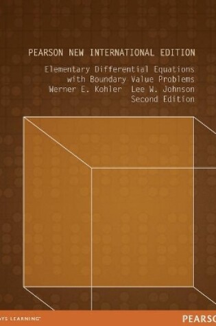 Cover of Elementary Differential Equations with Boundary Value Problems: Pearson New International Edition