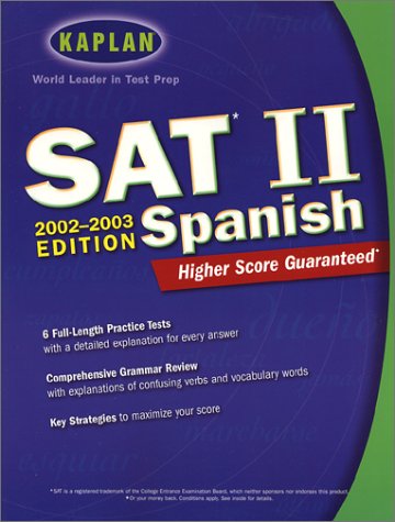 Cover of Kaplan SAT II: Spanish