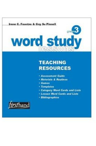 Cover of Word Study Lessons Teaching Resources