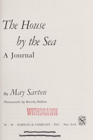 Cover of The House by the Sea